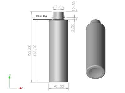 Cylindrical Plastic Bottle